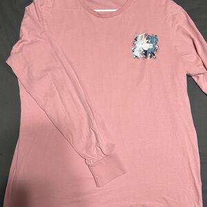 Puma Pink Long Sleeve Tee Casual Comfort